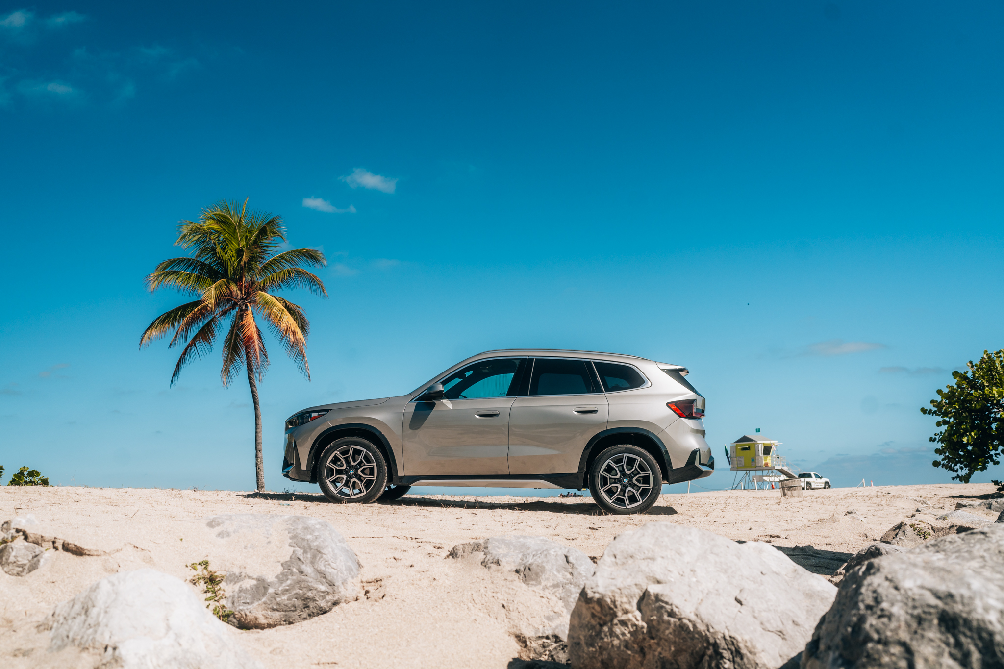 BMW X1 interior — curved display and steering wheel