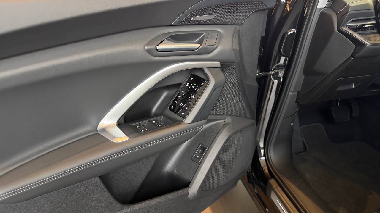 Door panel controls in black
