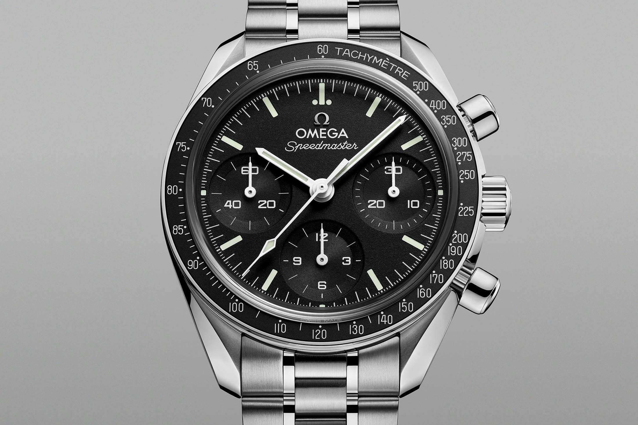 Omega Speedmaster 38 mm, black no-date