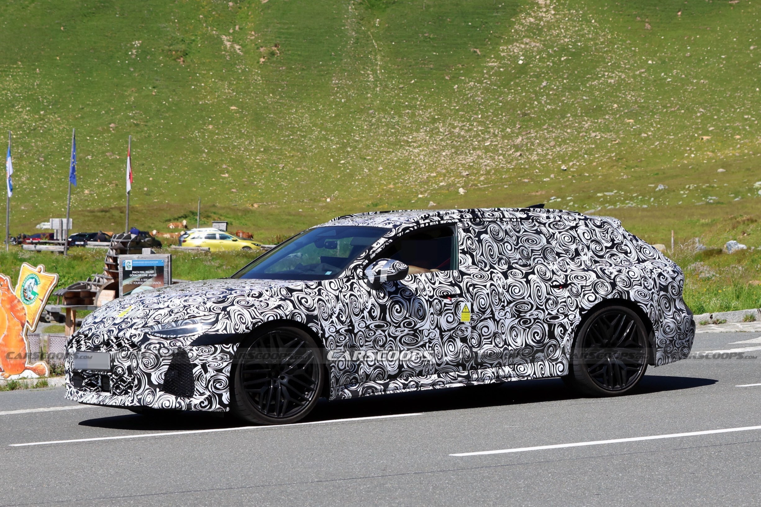 Next-generation Audi RS6 Avant prototype in the Austrian Alps